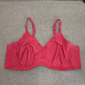 Honeylove Bra 3X Fuchsia Pink 42D - 44C Unlined No Wire Seamless Smoothing Curvy